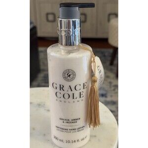 1 Grace Cole England ORCHID AMBER INCENSE Softening Hand Lotion 10.1 oz